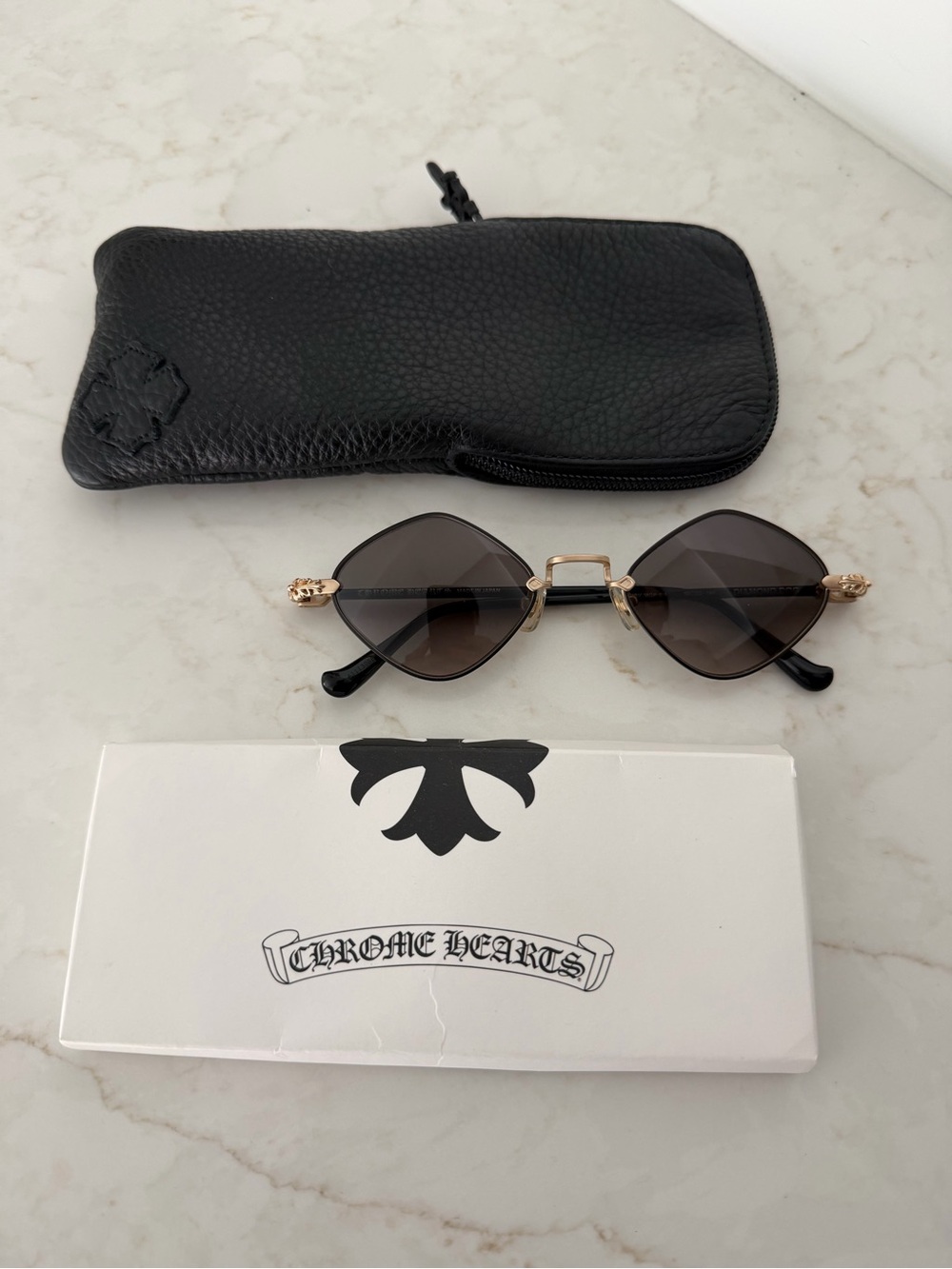 Chrome hearts Diamond Dog Sunglasses